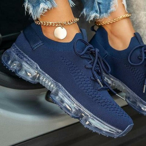 Sneakers Women Casual Shoes Mesh Air-Cushion Flat