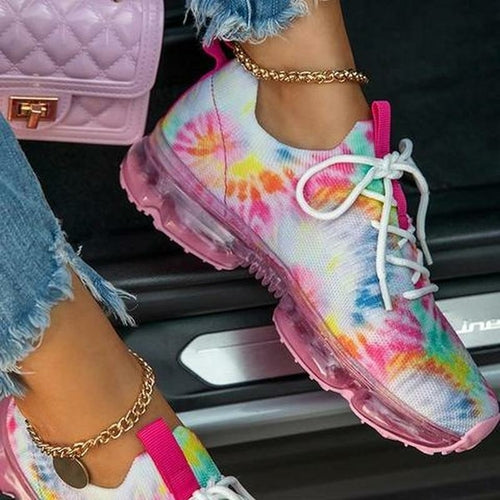 Sneakers Women Casual Shoes Mesh Air-Cushion Flat