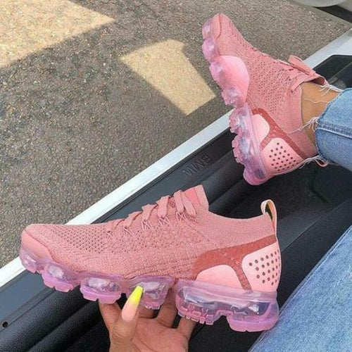 Sneakers Women Casual Shoes Mesh Air-Cushion Flat