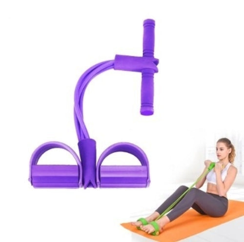 Elástico de Resistência com Pedal – Treino Completo em Casa