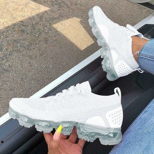 Sneakers Women Casual Shoes Mesh Air-Cushion Flat